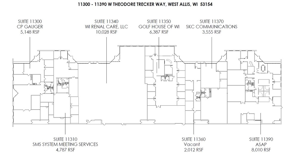 11300-11390 W Theodore Trecker Way, West Allis, WI for lease - Site Plan - Image 3 of 10