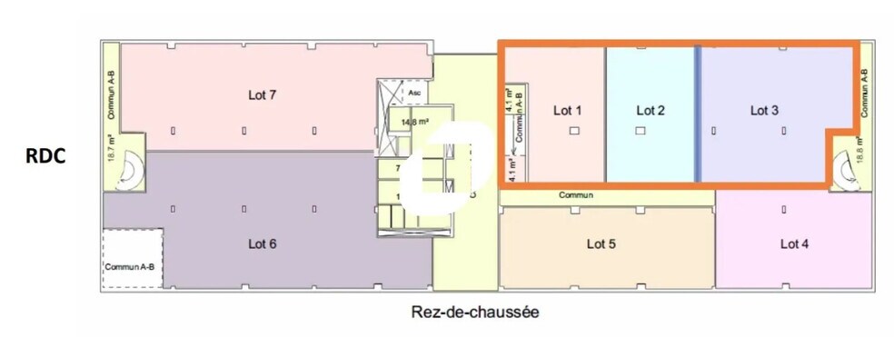 Office in Famars for lease - Floor Plan - Image 3 of 4