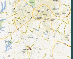 8009-8013 Purfoy Rd, Fuquay Varina, NC for sale - Aerial - Image 2 of 6