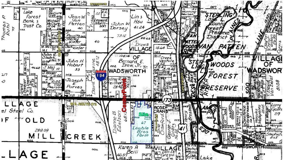 SWC Mill Rd & Route 173, Wadsworth, IL for sale - Plat Map - Image 3 of 4