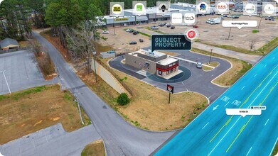 3321 N Hills St, Meridian, MS - AERIAL map view