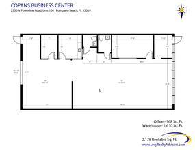 2570-2580 N Powerline Rd, Pompano Beach, FL for lease Floor Plan- Image 2 of 3