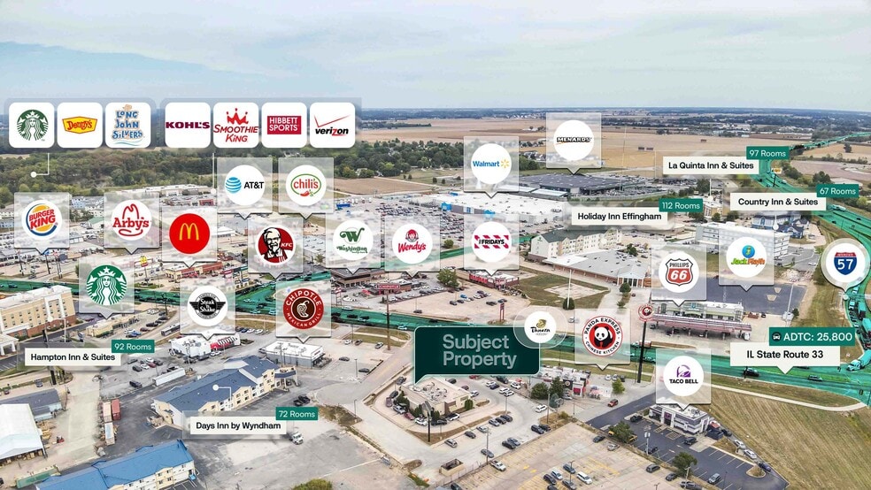 1601 Damron Ct, Effingham, IL for sale - Aerial - Image 2 of 2