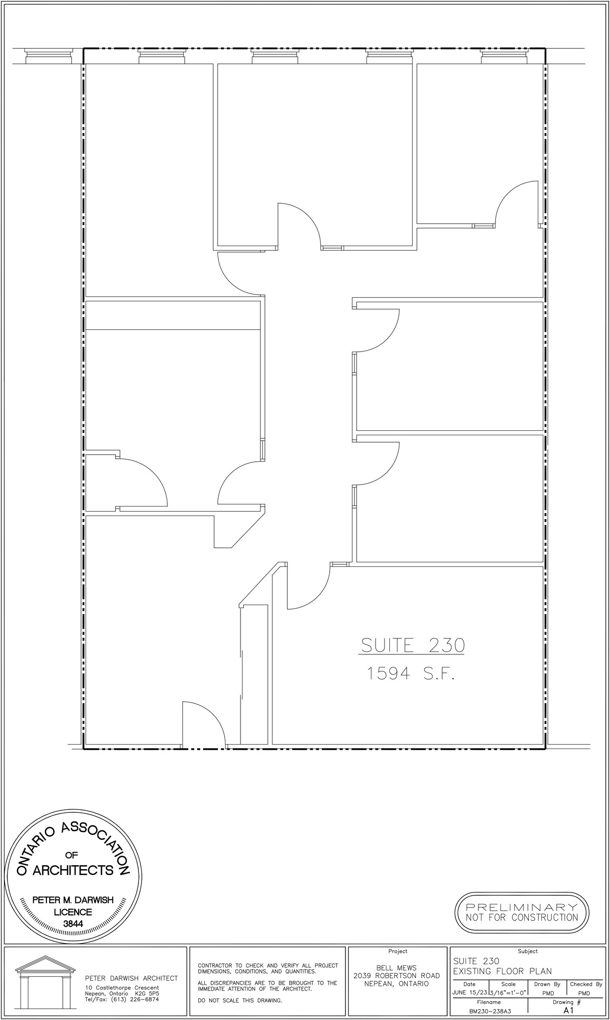 2039 Robertson Rd, Ottawa, ON for lease Floor Plan- Image 1 of 11