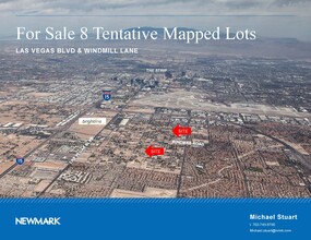 Robindale Road, Las Vegas, NV - aerial  map view