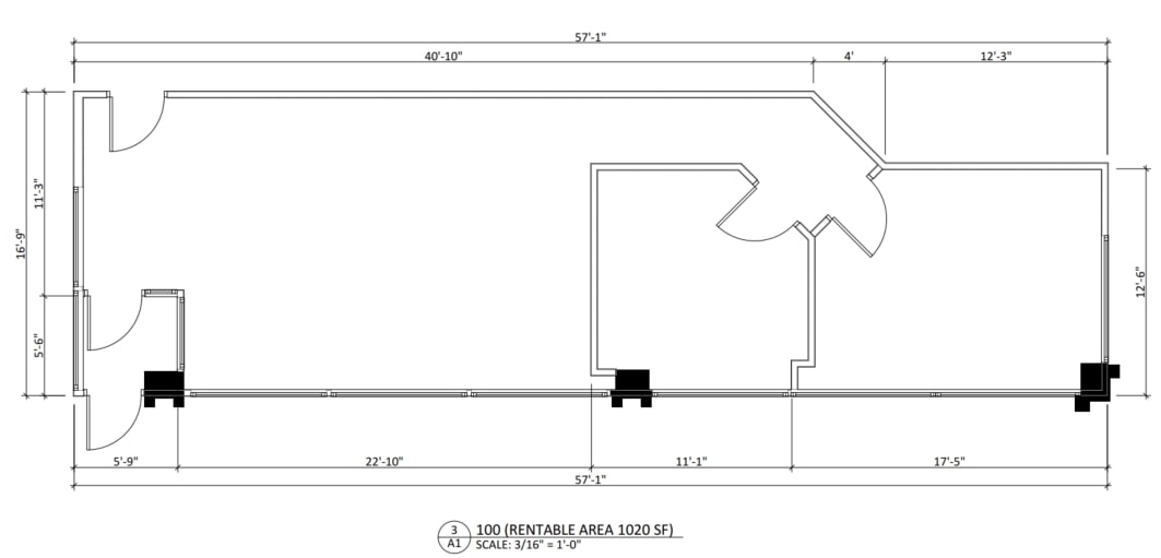 301 14th St NW, Calgary, AB for lease Floor Plan- Image 1 of 2