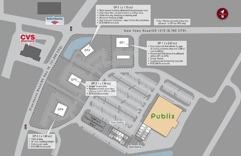 1621 S Providence Rd, Waxhaw, NC for lease - Site Plan - Image 2 of 2