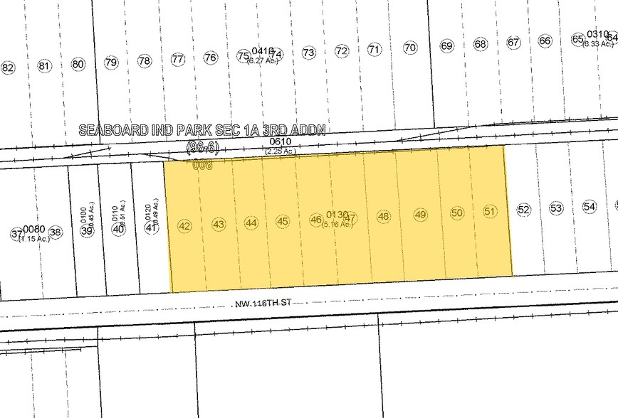 3329-3345 NW 116th St, Miami, FL for lease - Plat Map - Image 2 of 8