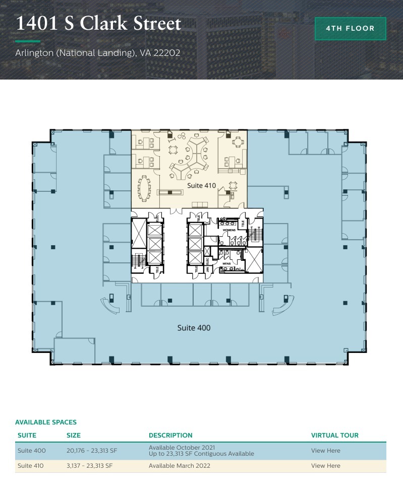 1401 S Clark St, Arlington, VA for lease Floor Plan- Image 1 of 1