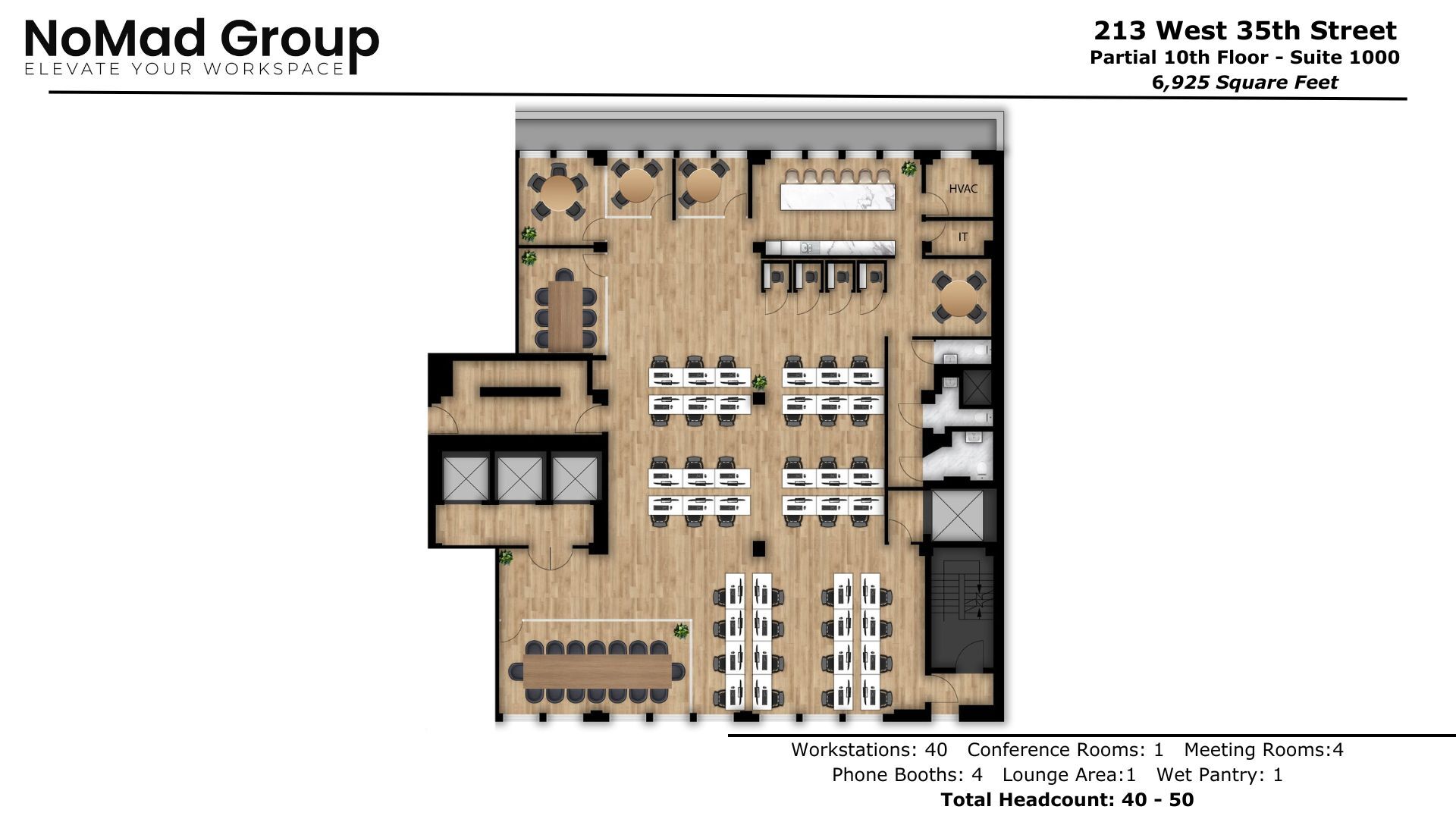 213 W 35th St, New York, NY for lease Floor Plan- Image 1 of 8