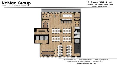 213 W 35th St, New York, NY for lease Floor Plan- Image 1 of 8