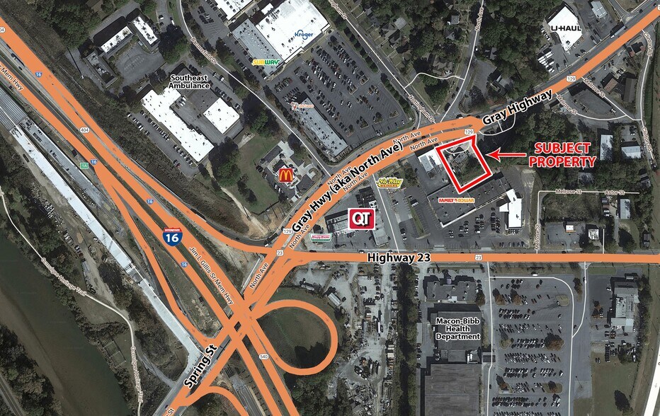 705 Gray Hwy, Macon-Bibb, GA for sale - Aerial - Image 1 of 2