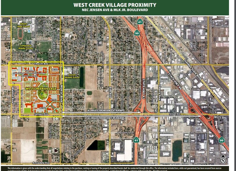 E Martin Luther King Blvd, Fresno, CA for lease - Aerial - Image 2 of 2