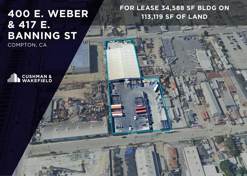 400 E Weber St, Compton, CA for lease - Aerial - Image 2 of 9