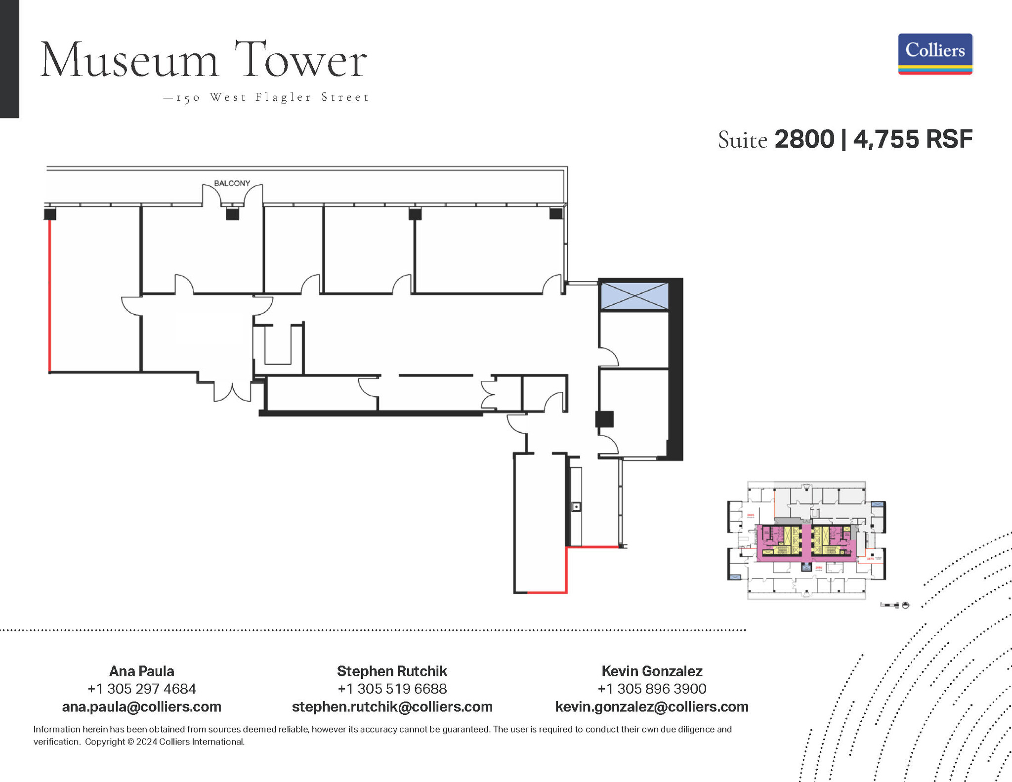 150 W Flagler St, Miami, FL for lease Floor Plan- Image 1 of 1