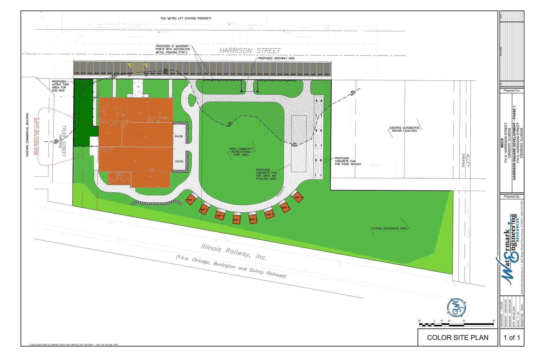 174 S Harrison St, Oswego, IL for lease Site Plan- Image 1 of 13