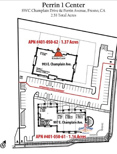 997 E Champlain Dr, Fresno, CA for lease - Site Plan - Image 2 of 9