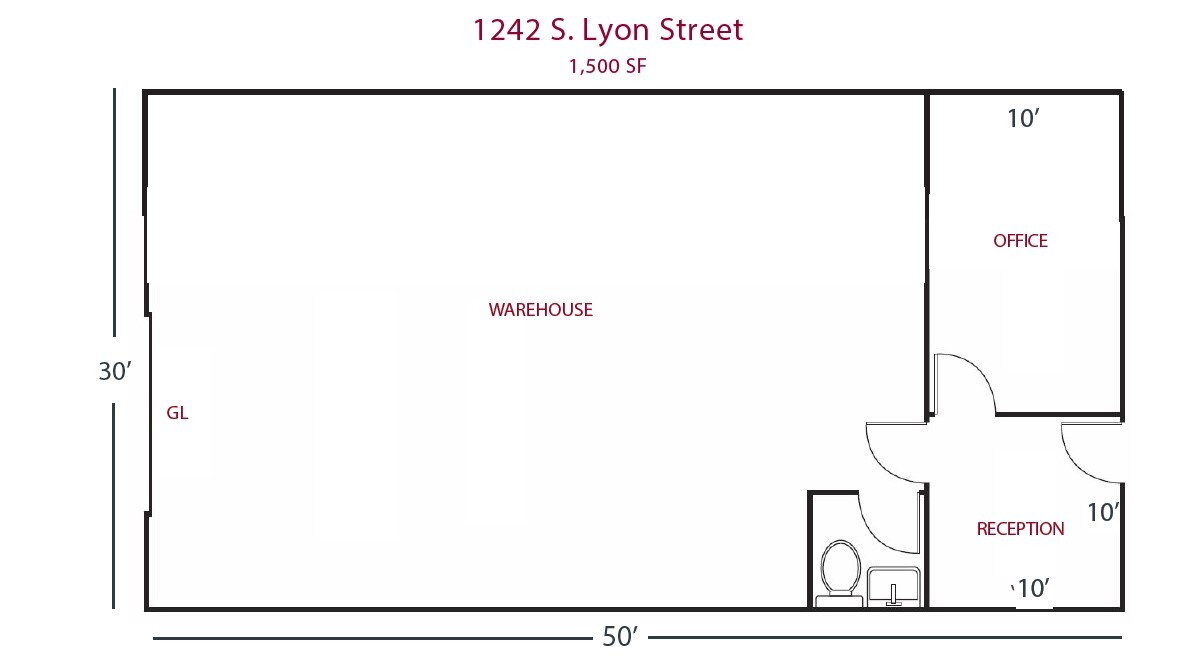 1233-1255 S Wright St, Santa Ana, CA for lease Floor Plan- Image 1 of 1