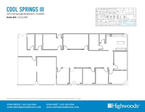 725 Cool Springs Blvd, Franklin, TN for lease Floor Plan- Image 1 of 1