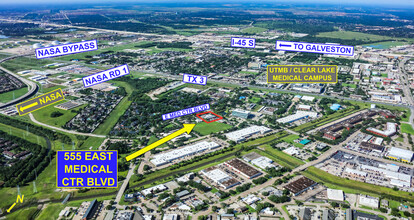 555 E Medical Center Blvd, Webster, TX - AERIAL  map view - Image1