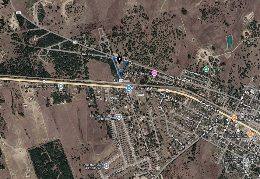 1100 Brooks Mill Rd, Bertram, TX for sale - Aerial - Image 2 of 2