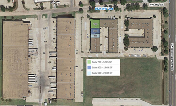 6100 NW 2nd St, Oklahoma City, OK for lease Aerial- Image 2 of 2