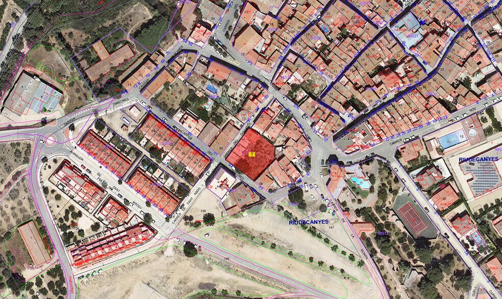 Land in Riudecanyes, Tarragona for sale - Plat Map - Image 1 of 2