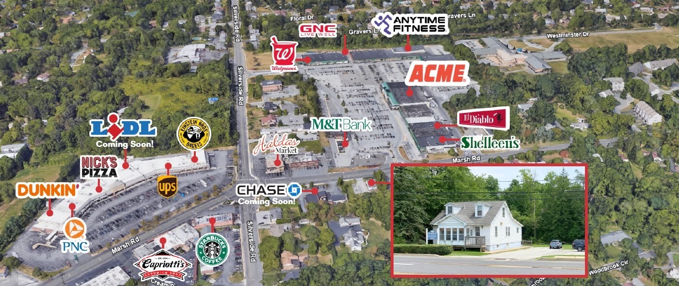 1809 Marsh Rd, Wilmington, DE for sale Aerial- Image 1 of 4