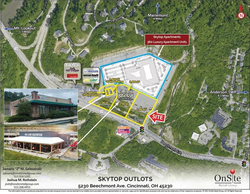 5222 Beechmont Ave, Cincinnati, OH 45230 Starbucks Outlot along