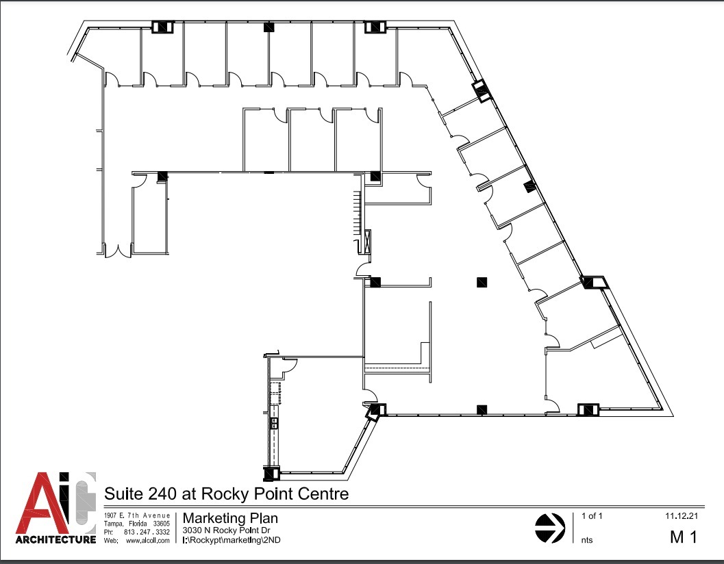 3030 N Rocky Point Dr W, Tampa, FL for lease Floor Plan- Image 1 of 1