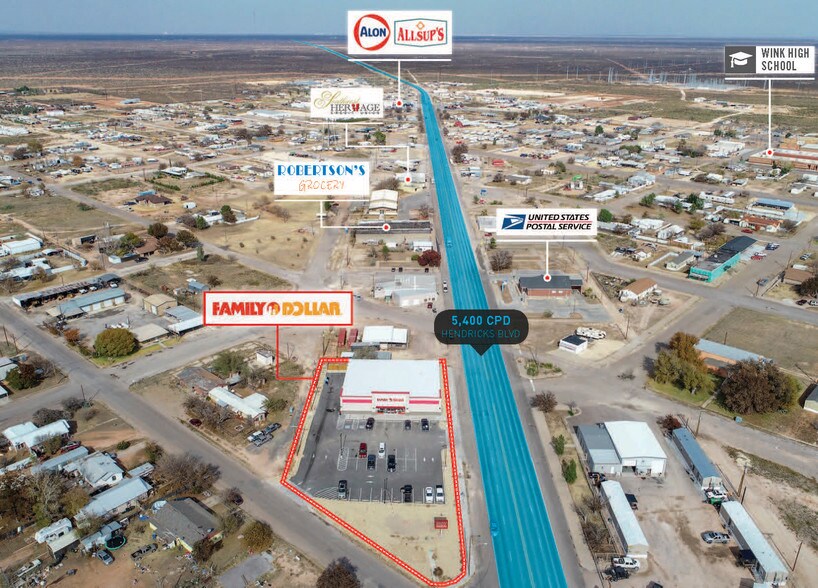 111 Hendricks Blvd, Wink, TX for sale - Aerial - Image 1 of 1