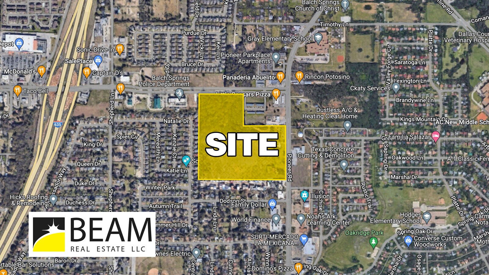 3929 Pioneer Rd, Balch Springs, TX 75180 29.2 AC of Retail, Townhome