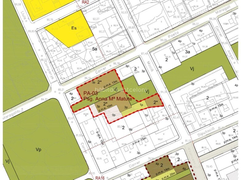 Carrer Del Poeta Joan Maragall, 13, Montmeló, Barcelona for sale - Plat Map - Image 2 of 4