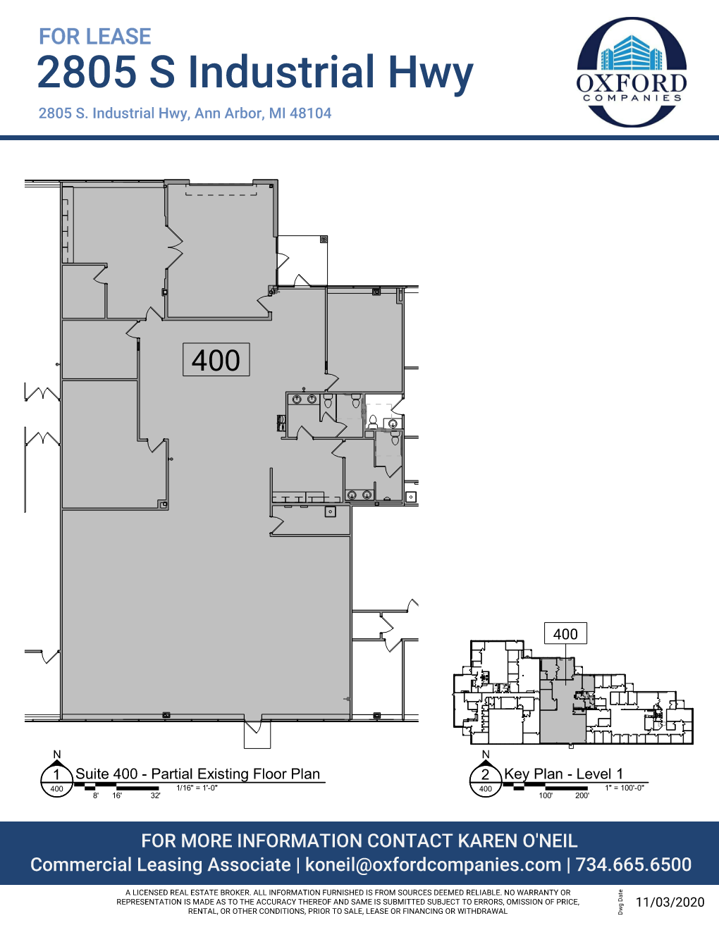 2805 S Industrial Hwy, Ann Arbor, MI for lease Floor Plan- Image 1 of 8