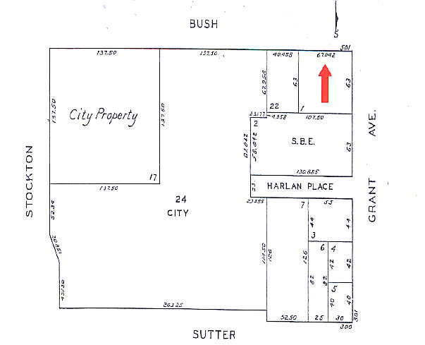 347-363 Grant Ave, San Francisco, CA for lease - Plat Map - Image 2 of 4