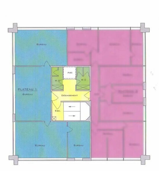 Office in Caen for lease - Floor Plan - Image 3 of 4