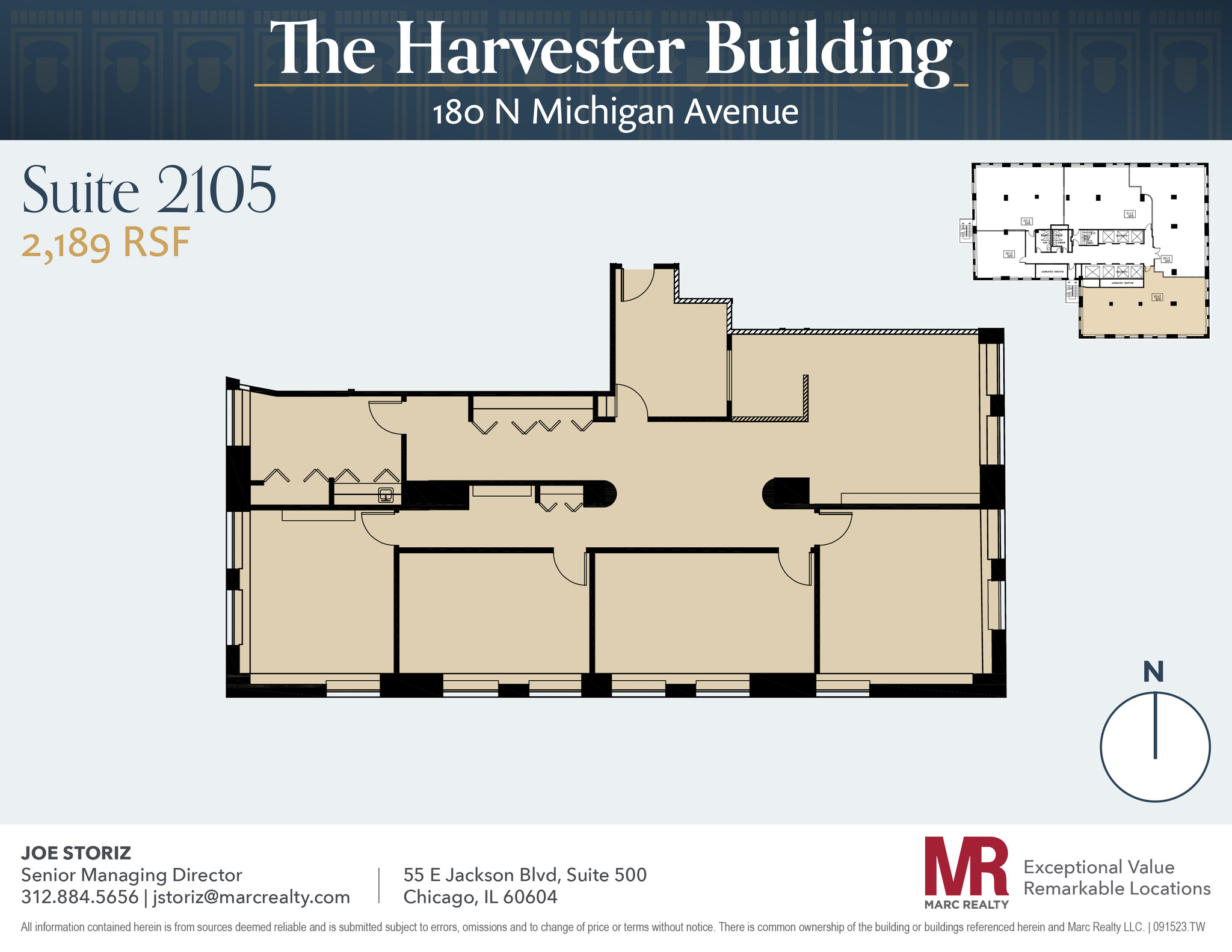 180 N Michigan Ave, Chicago, IL for lease Floor Plan- Image 1 of 8