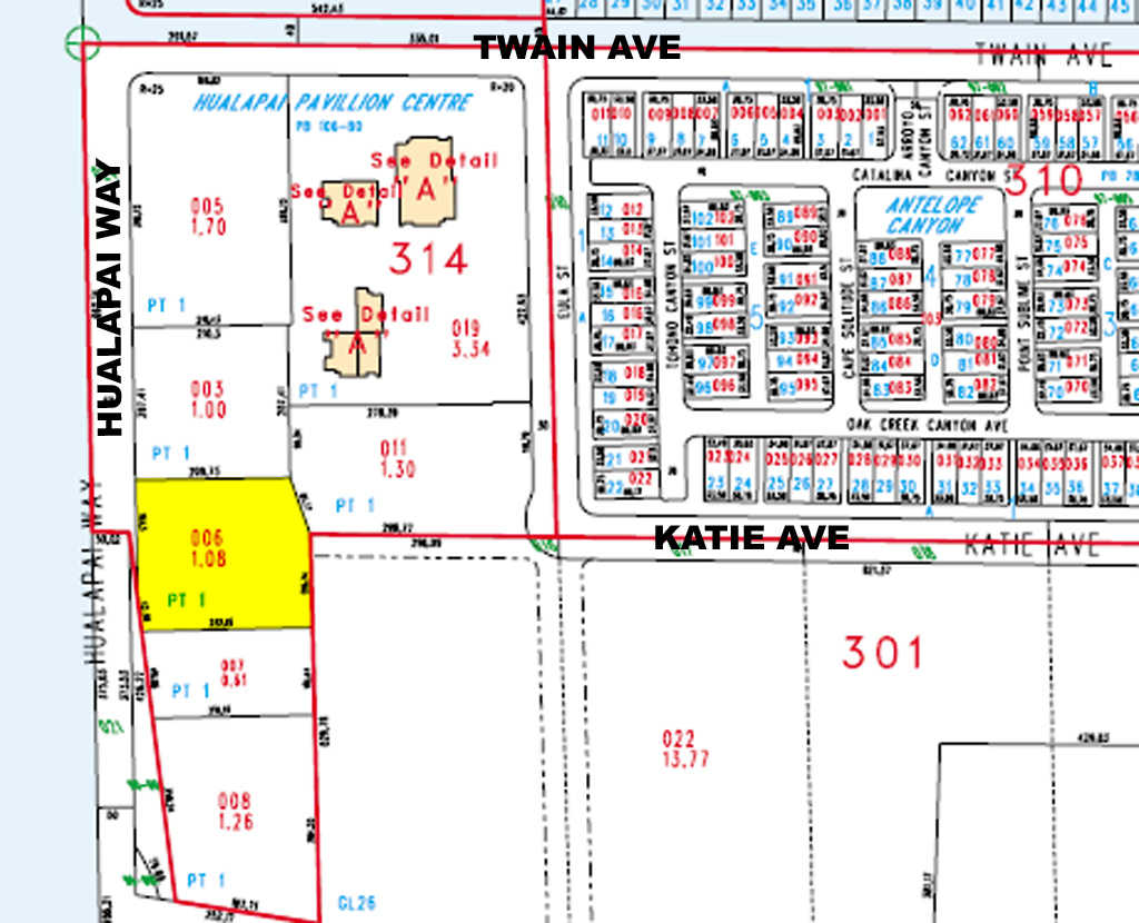 3820 S Hualapai Way, Las Vegas, NV for sale Plat Map- Image 1 of 1