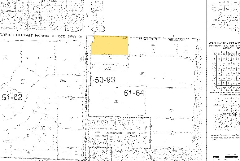 8100-8154 SW Beaverton Hillsdale Hwy, Portland, OR for sale Plat Map- Image 1 of 1
