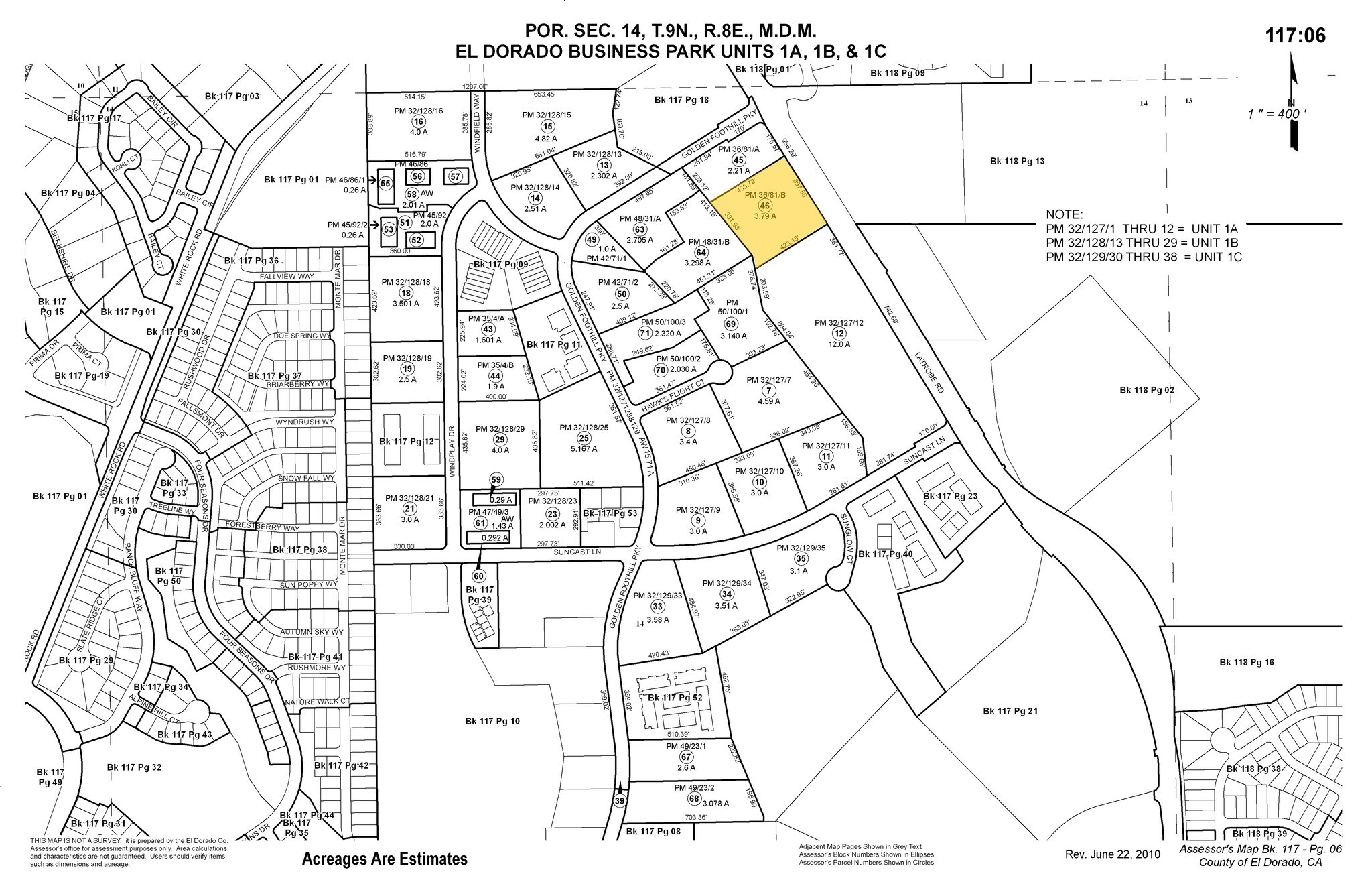 5200 Golden Foothill Pky, El Dorado Hills, CA for sale Plat Map- Image 1 of 1