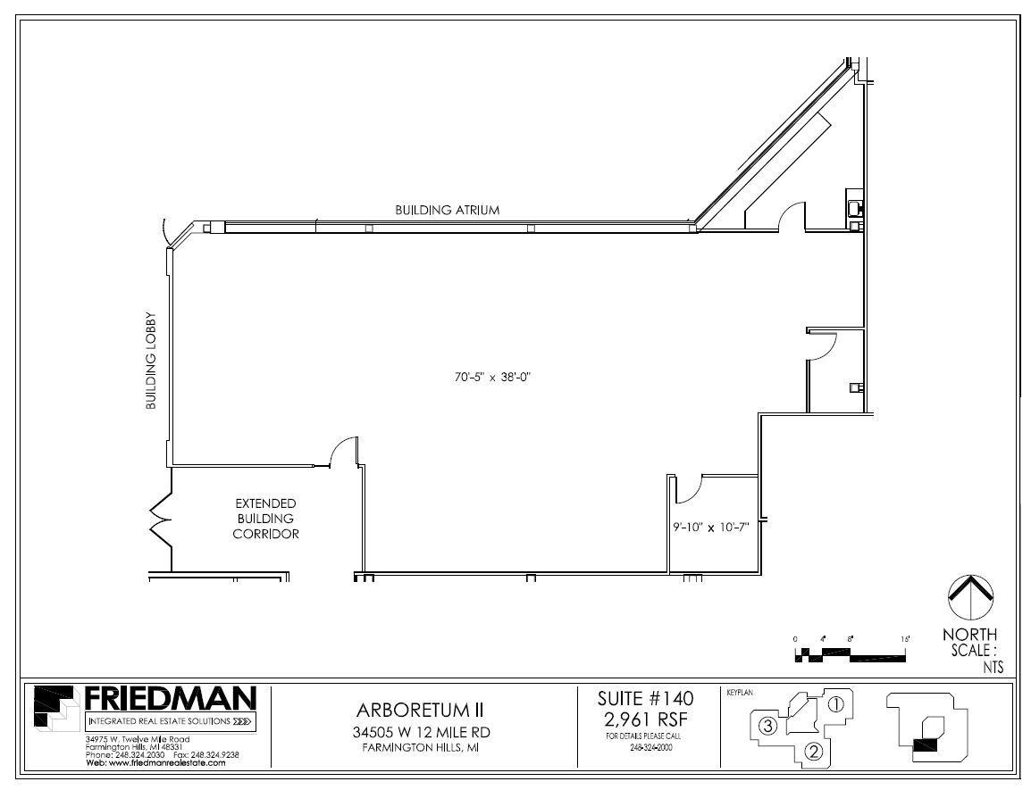 34505 W 12 Mile Rd, Farmington Hills, MI for lease Floor Plan- Image 1 of 3