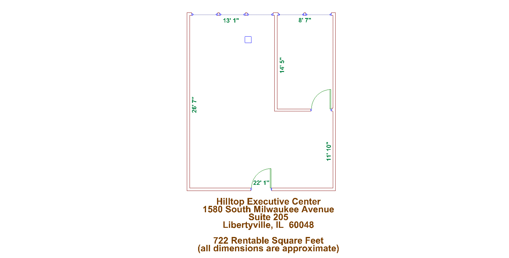 1580 S Milwaukee Ave, Libertyville, IL for lease Floor Plan- Image 1 of 2