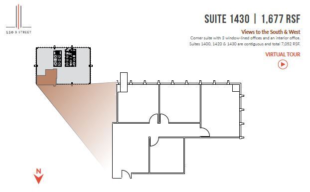 530 B St, San Diego, CA for lease Floor Plan- Image 1 of 1