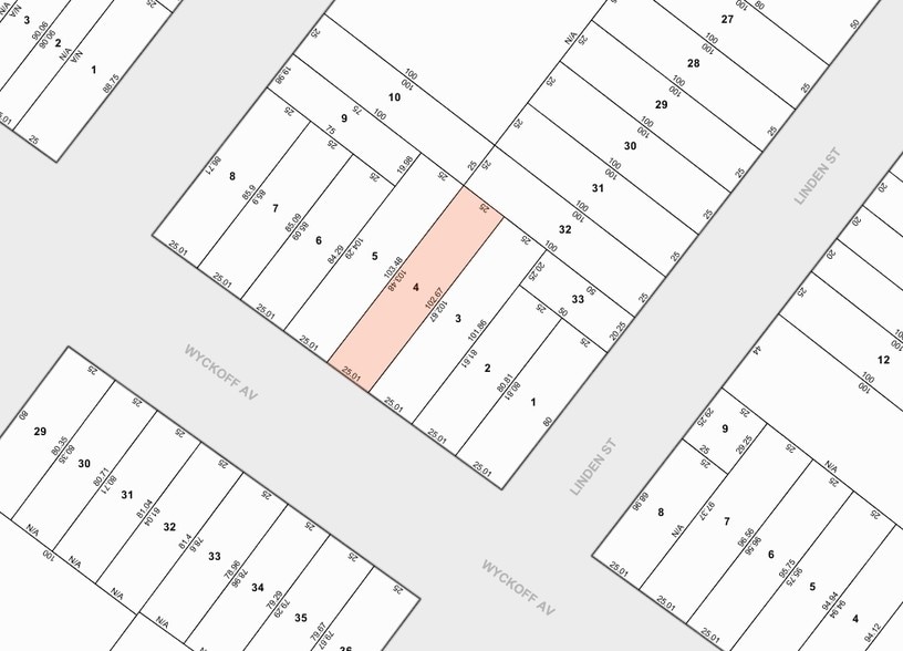 293 Wyckoff Ave, Brooklyn, NY for lease - Plat Map - Image 2 of 6