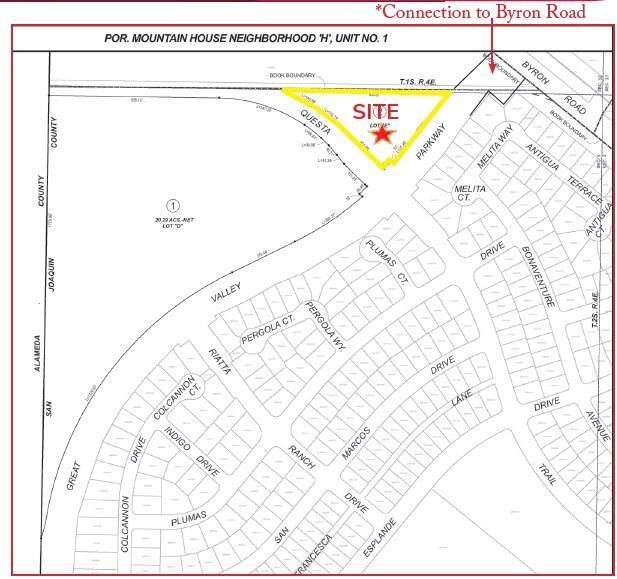 NWC Great Valley Parkway and Kelso Road Pky, Mountain House, CA for sale Plat Map- Image 1 of 2