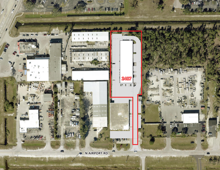 2487 N Airport Rd, Fort Myers, FL for lease - Aerial - Image 2 of 6