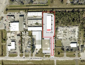 2487 N Airport Rd, Fort Myers, FL - aerial  map view