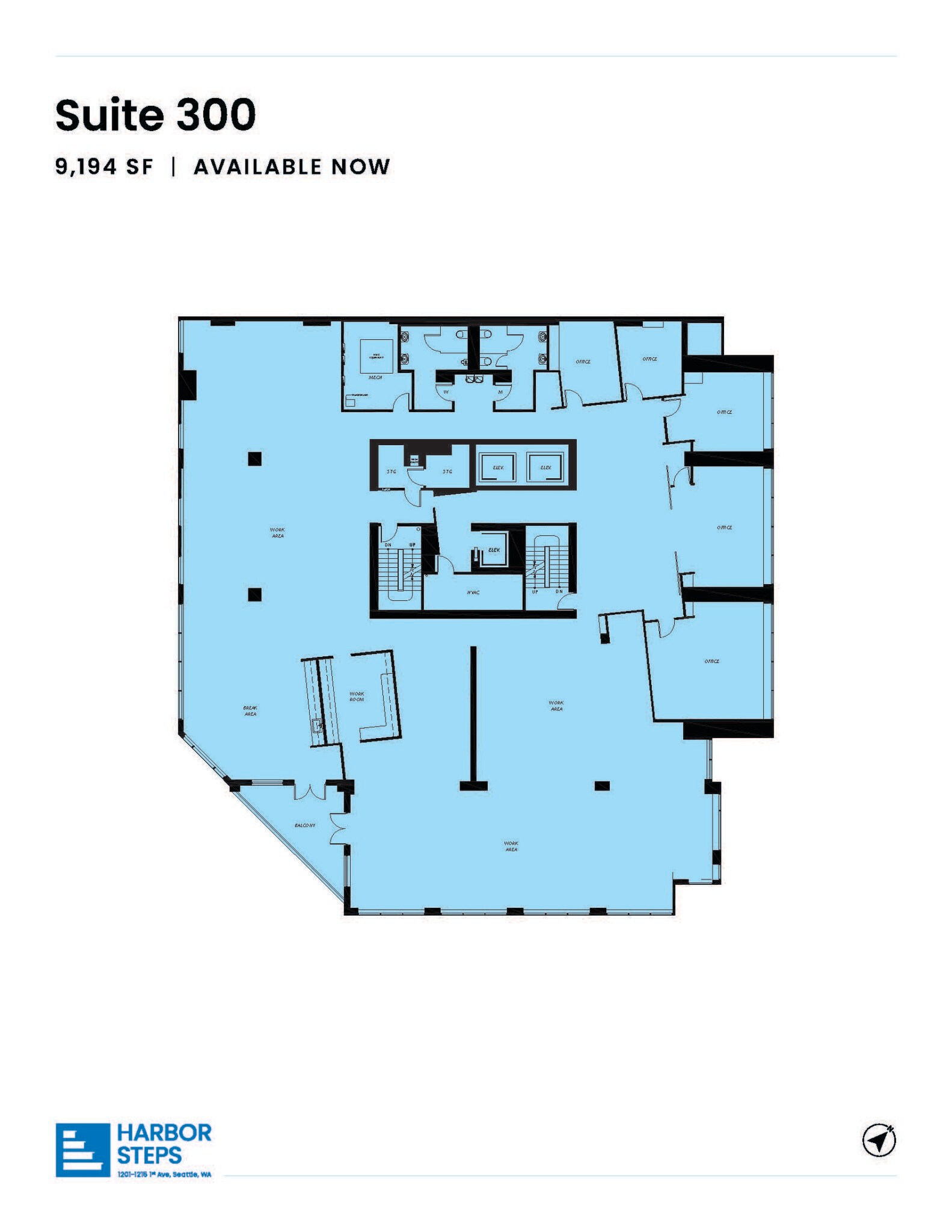 1301 1st Ave, Seattle, WA for lease Floor Plan- Image 1 of 1
