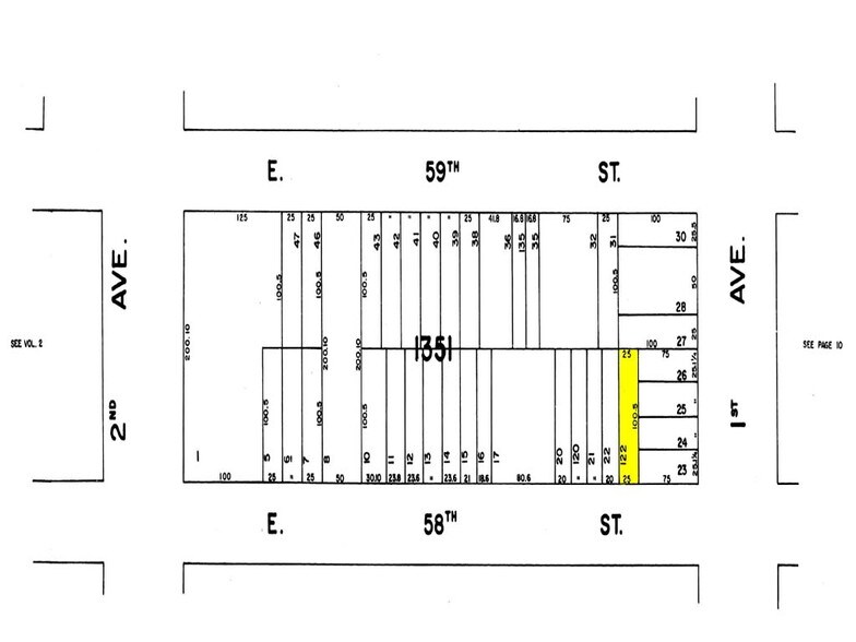 353 E 58th St, New York, NY for lease - Plat Map - Image 2 of 15
