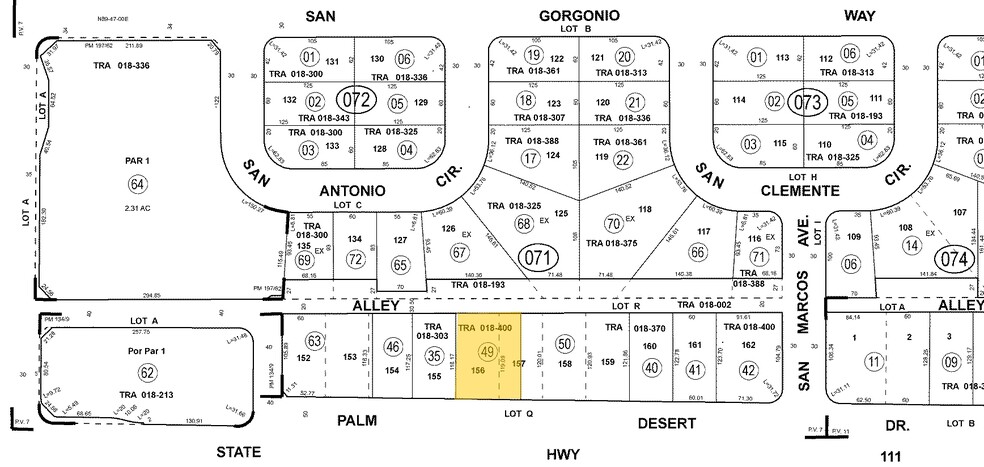 73120 Highway 111, Palm Desert, CA for sale - Plat Map - Image 3 of 3